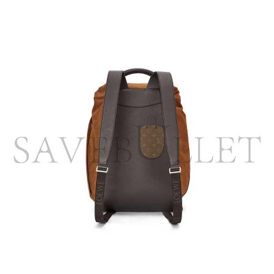 LOEWE FLAMENCO BACKPACK IN PRESSED SUEDE B411FLKX02 (40*36*16cm)